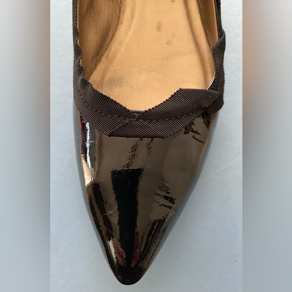 LANVIN-Black Patent with Gros Grain Fabric, size 41 EU - Picture 7 of 8